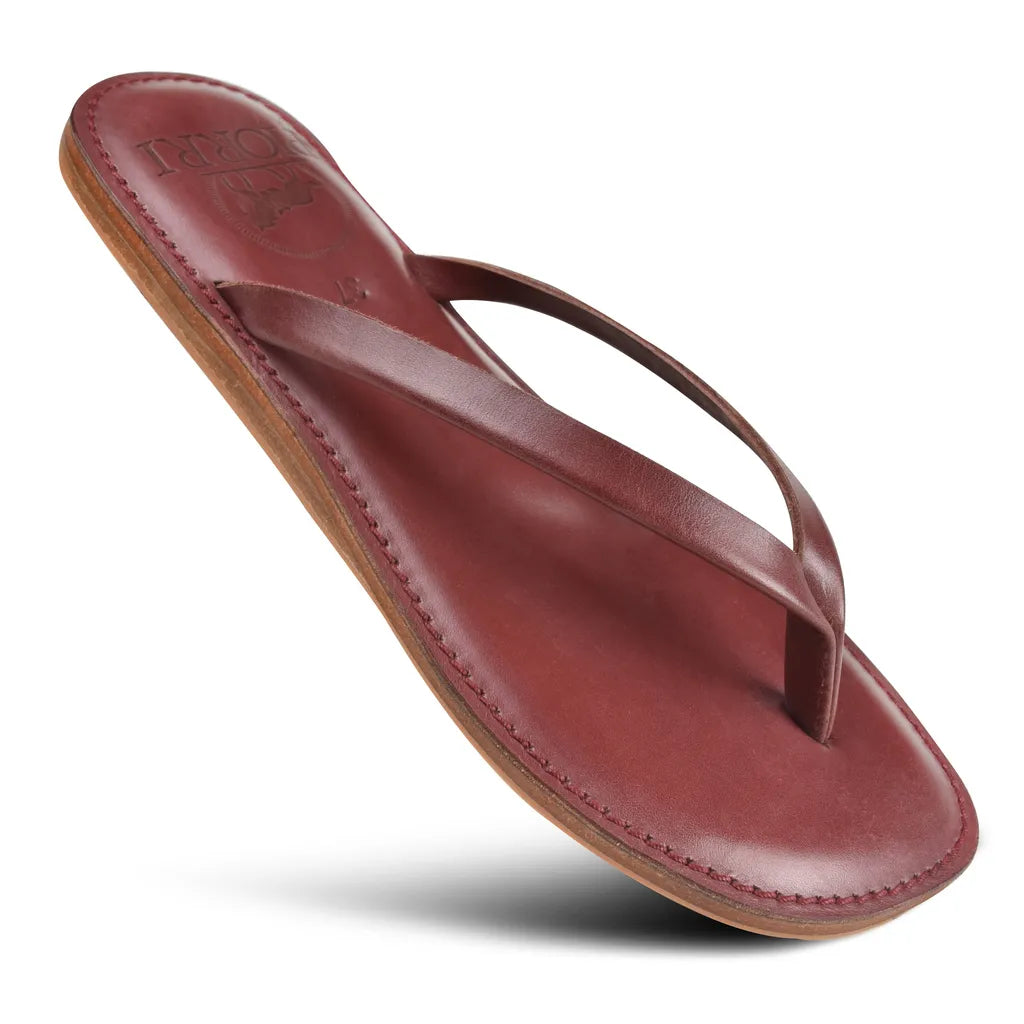 Piorri Aeris Women's Genuine Leather Comfort Slide Sandals - PL3293