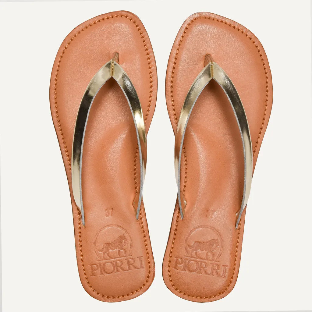 Piorri Aeris Women's Genuine Leather Comfort Slide Sandals - PL3293