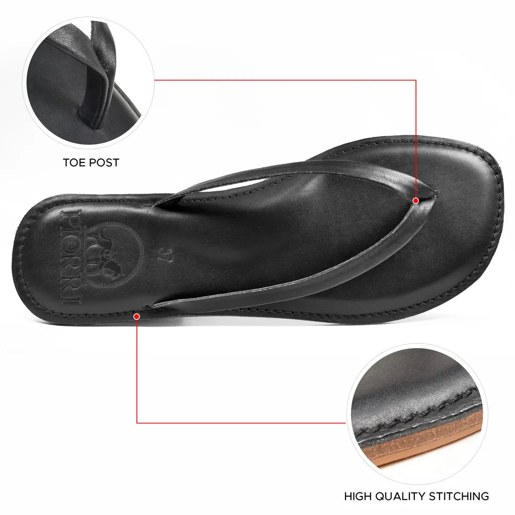 Piorri Aeris Women's Genuine Leather Comfort Slide Sandals - PL3293