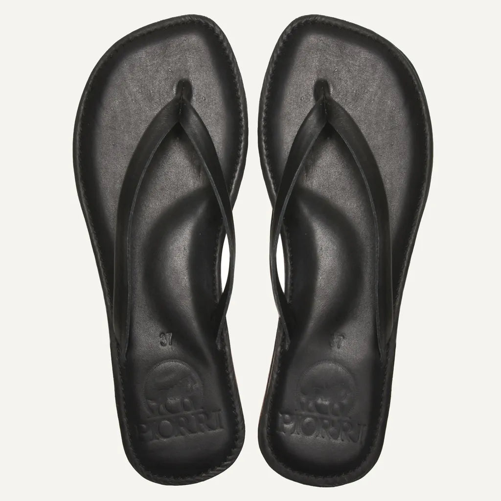 Piorri Aeris Women's Genuine Leather Comfort Slide Sandals - PL3293