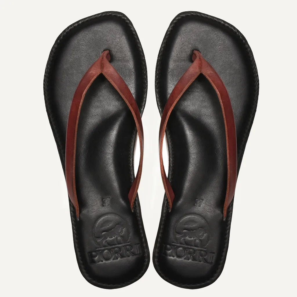 Piorri Aeris Women's Genuine Leather Comfort Slide Sandals - PL3293