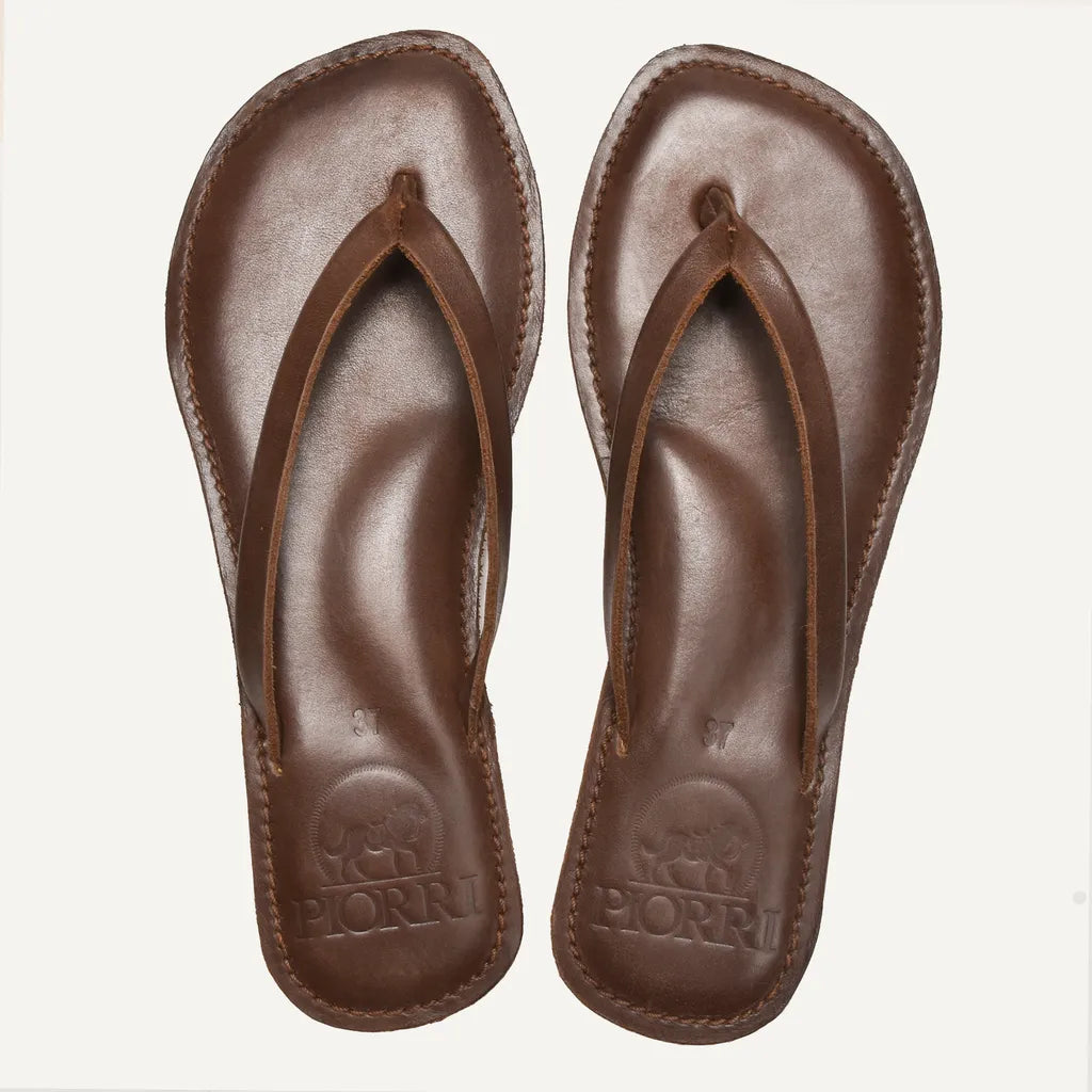 Piorri Aeris Women's Genuine Leather Comfort Slide Sandals - PL3293