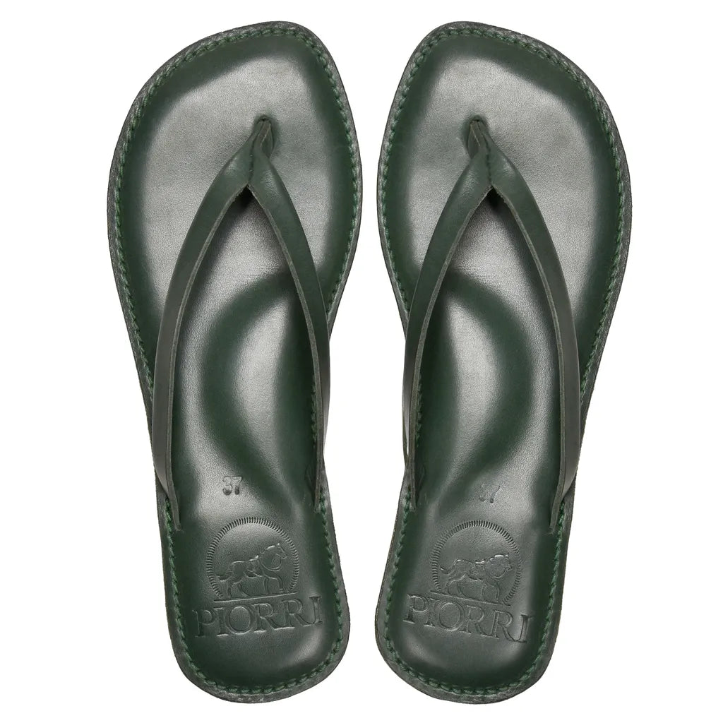 Piorri Aeris Women's Genuine Leather Comfort Slide Sandals - PL3293