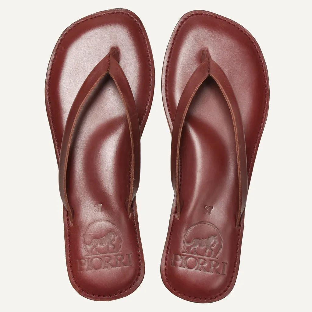 Piorri Aeris Women's Genuine Leather Comfort Slide Sandals - PL3293
