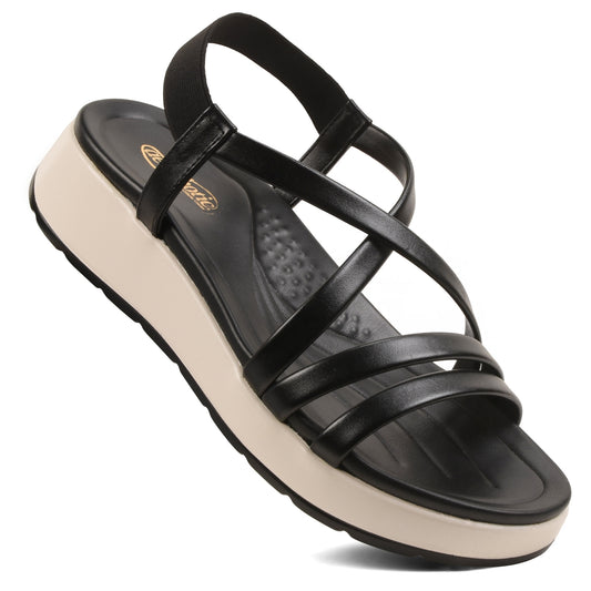 Oasis Medium Heel Women Wedge Sandals Aerothotic-P1101