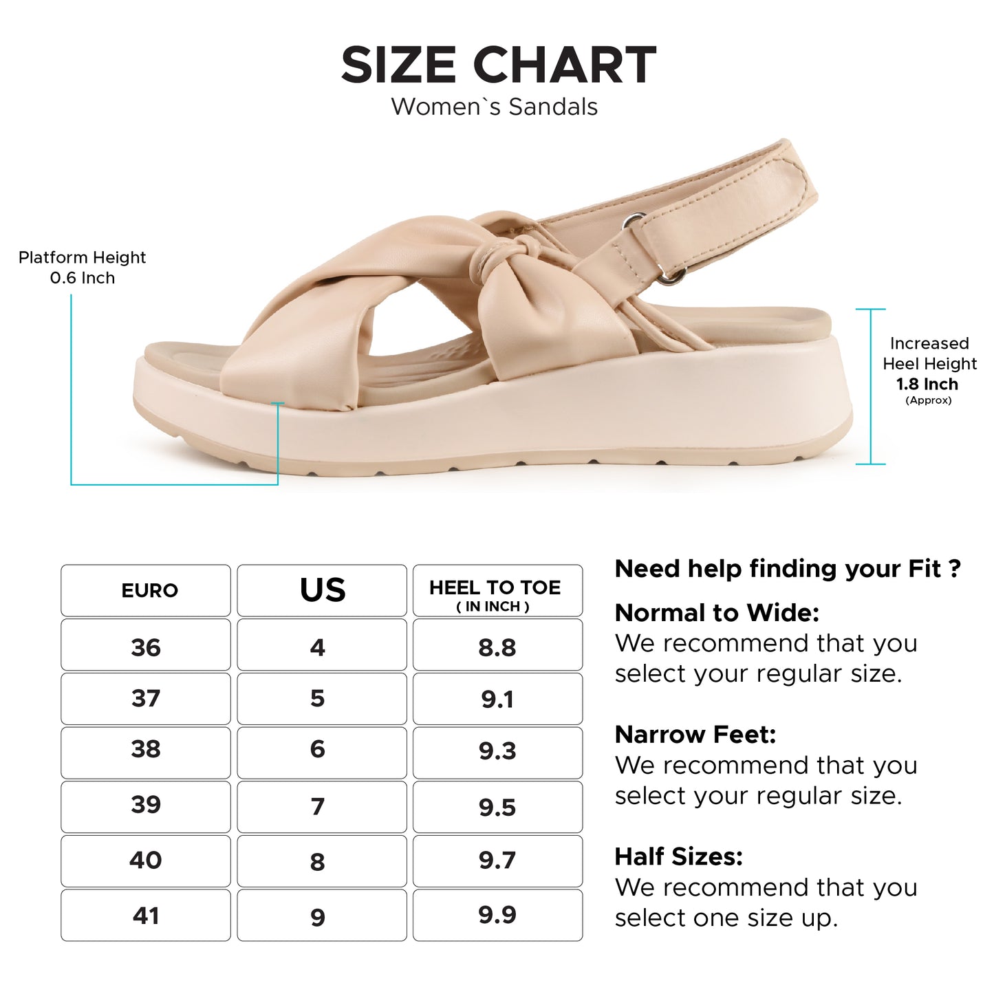 Aerothotic Sculpted Strap Sandal for Women - P5001