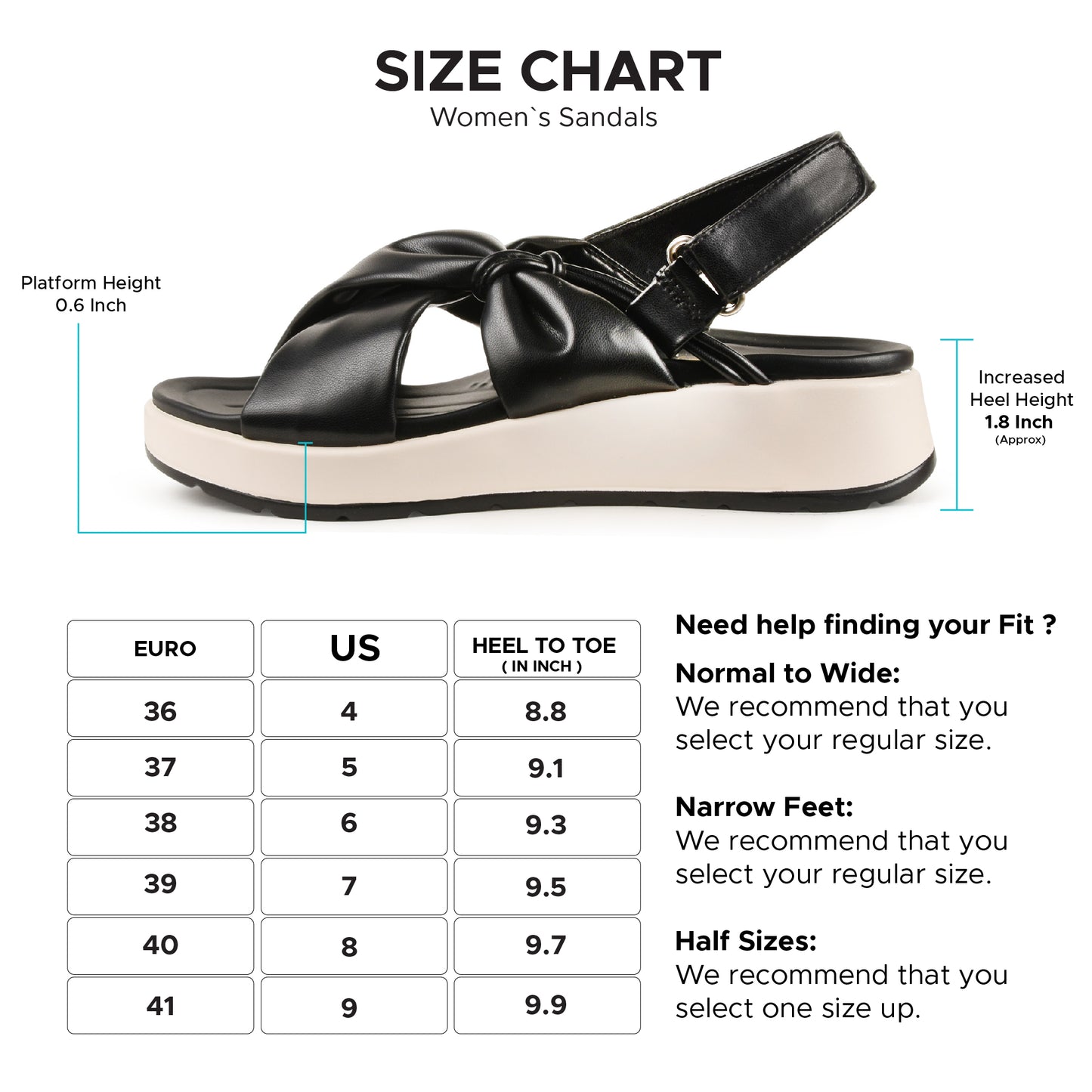 Aerothotic Sculpted Strap Sandal for Women - P5001