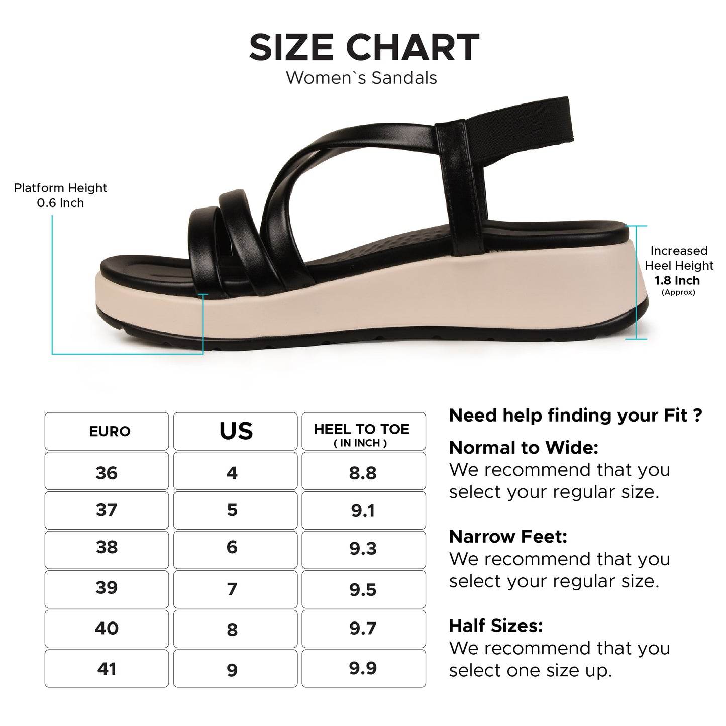 Oasis Medium Heel Women Wedge Sandals Aerothotic-P1101