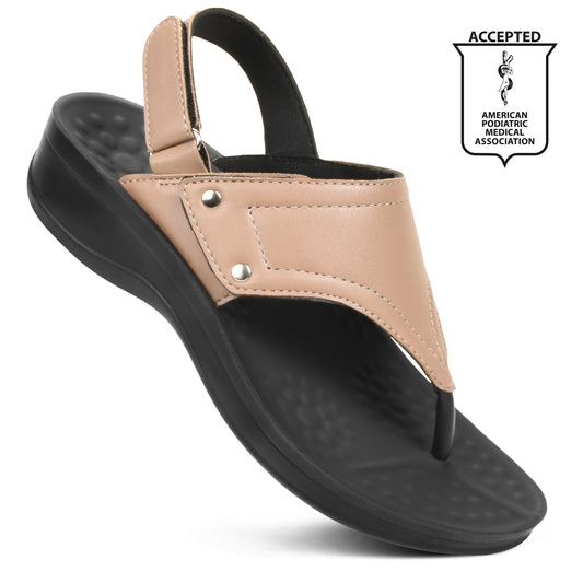 AEROTHOTIC Salus Women’s Adjustable Strap Comfortable Platform Sandals – Original Thailand Imported – L0815