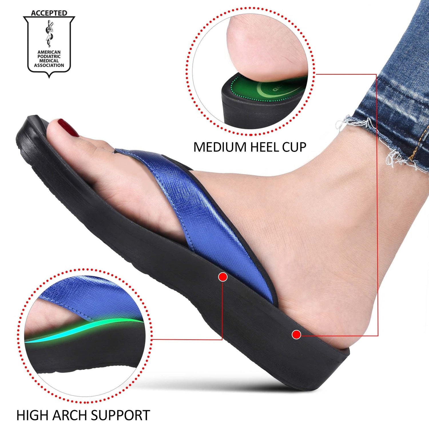 AEROTHOTIC Matt Gloss Women's Ultra Soft Casual Slippers - Original Thailand Imported - L0302