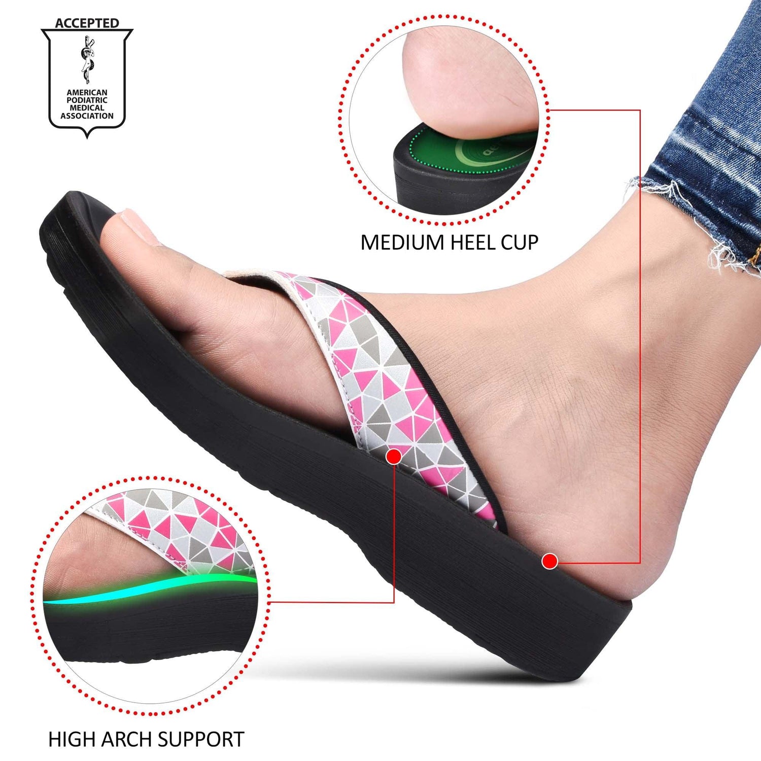 AEROTHOTIC Prisma Ladies Comfortable Fashion Flip Flops - Original Thailand Imported - L0320
