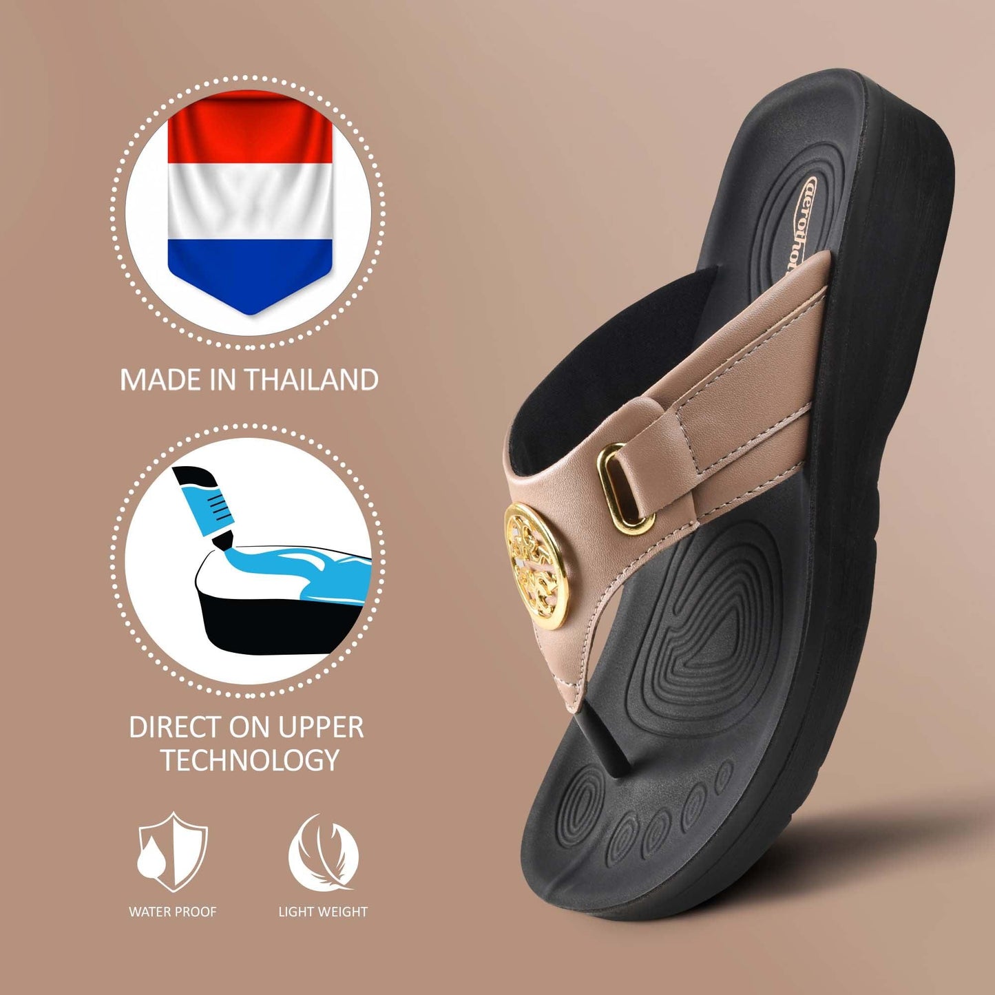 AEROTHOTIC Hazel Women Thong Sandals - Original Thailand Imported - L0341