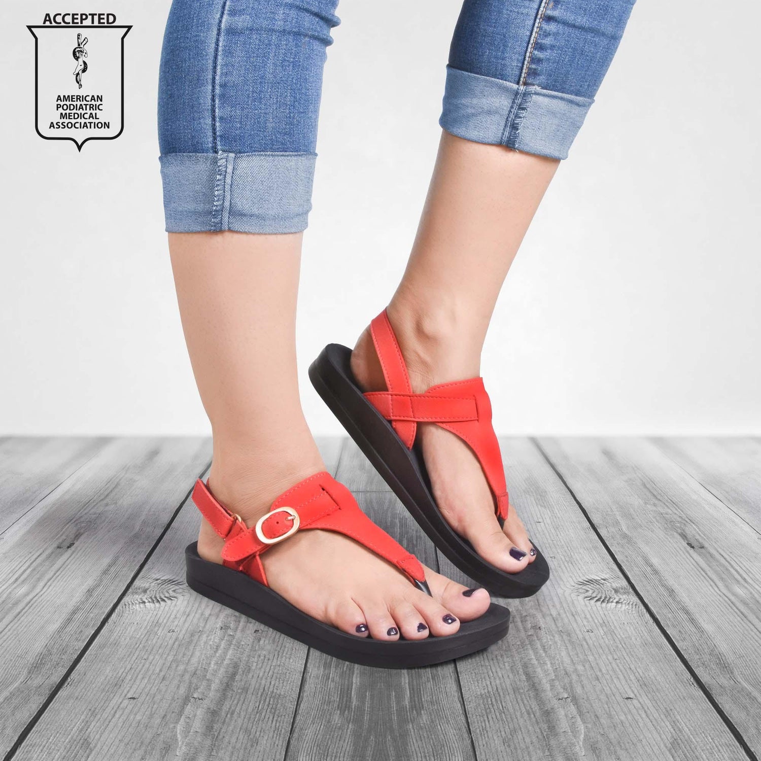 AEROTHOTIC Ridge Ankle strap Sandals - Original Thailand Imported - L0612