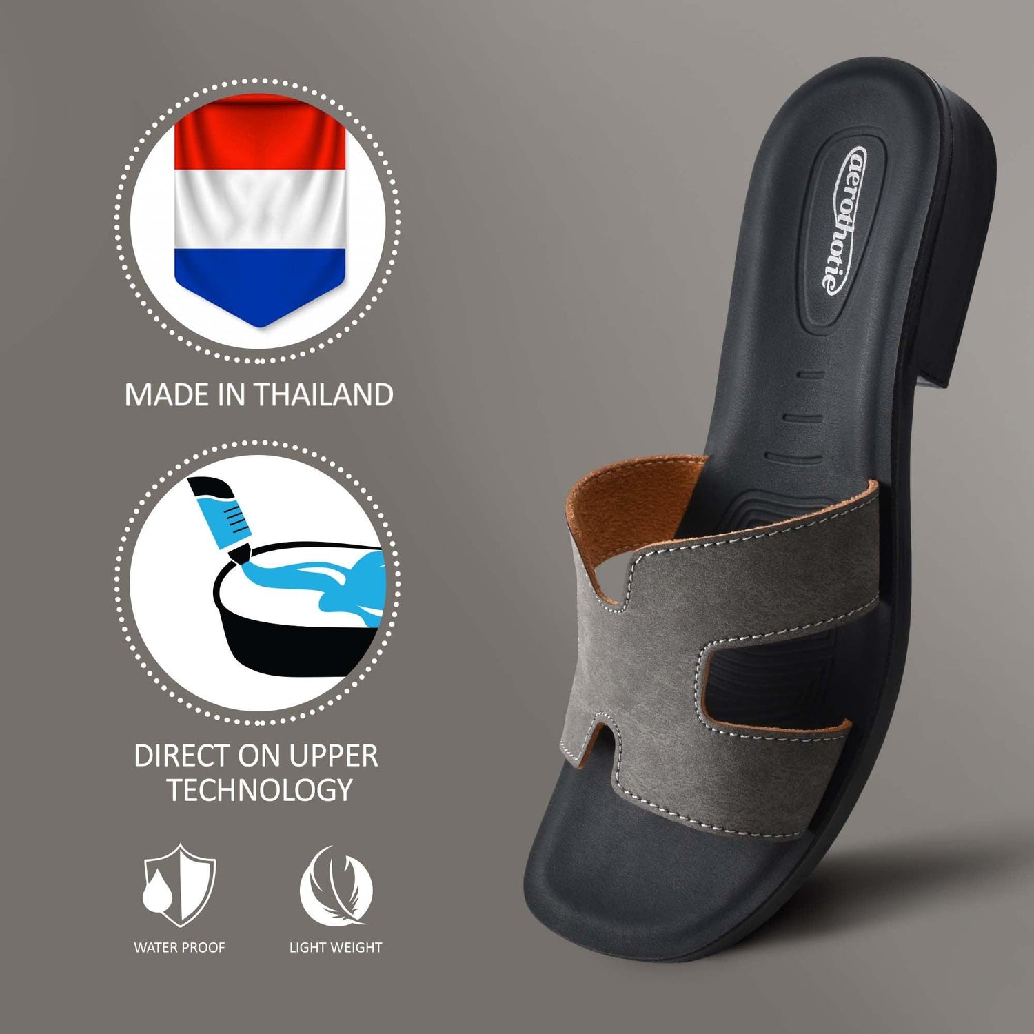 AEROTHOTIC Flaneur Women’s Flat Sandals - Original Thailand Imported - L1207