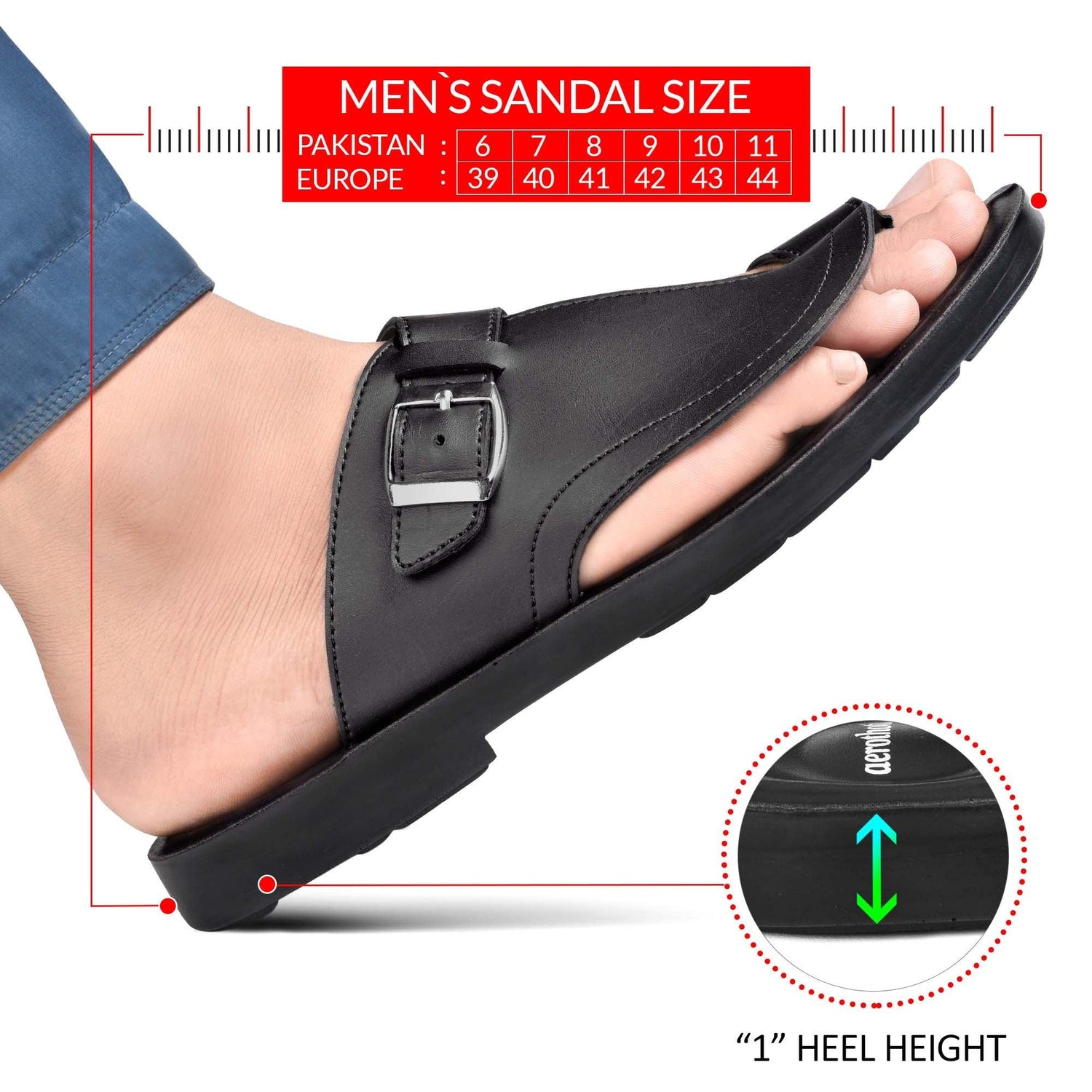 AEROTHOTIC Buck Gents Soft Stylish Sandals - Original Thailand Imported - M0801