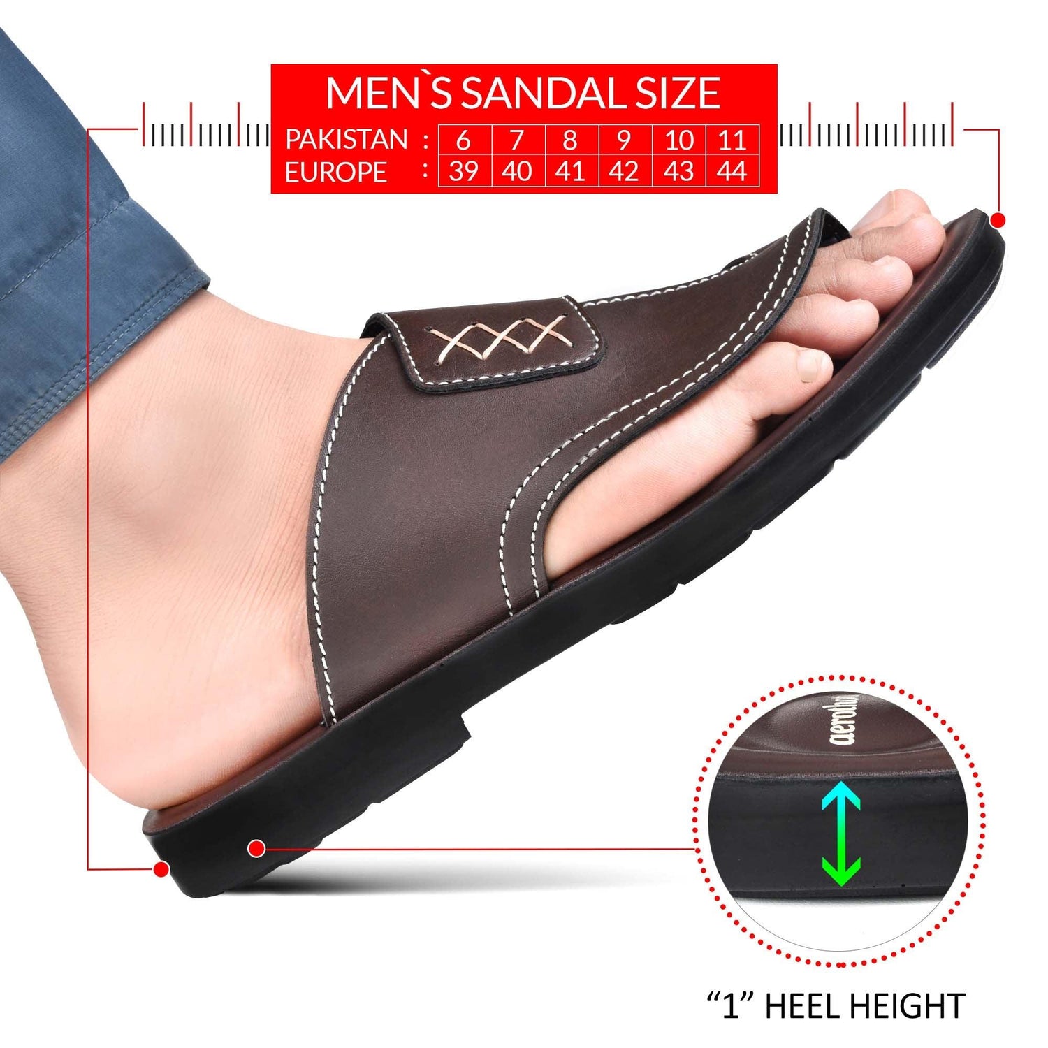 AEROTHOTIC Tritaw Men's Comfortable Chappal - Original Thailand Imported - M0803