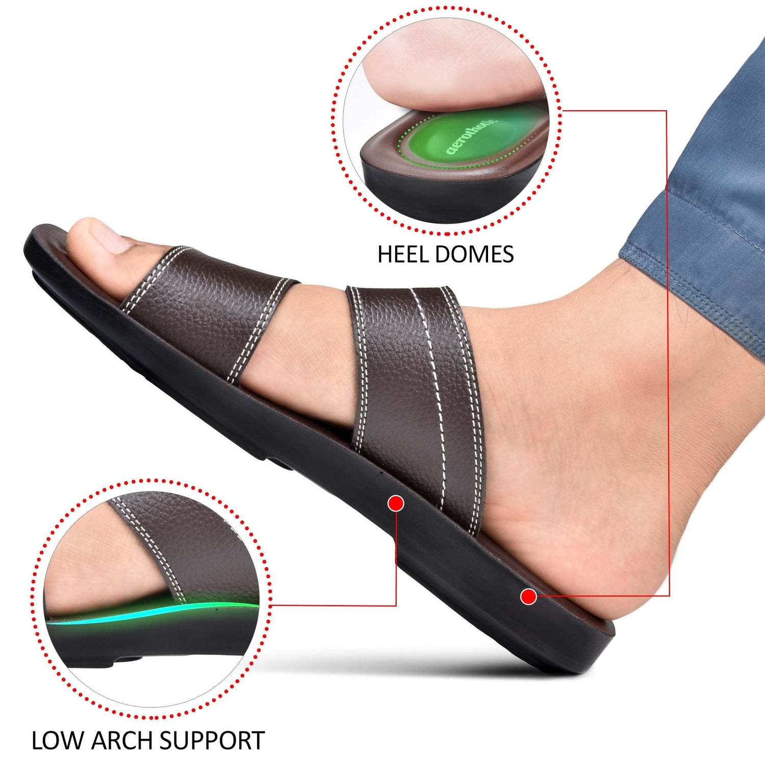 AEROTHOTIC Croad Men's Soft Stylish Slippers - Original Thailand Imported - M0902