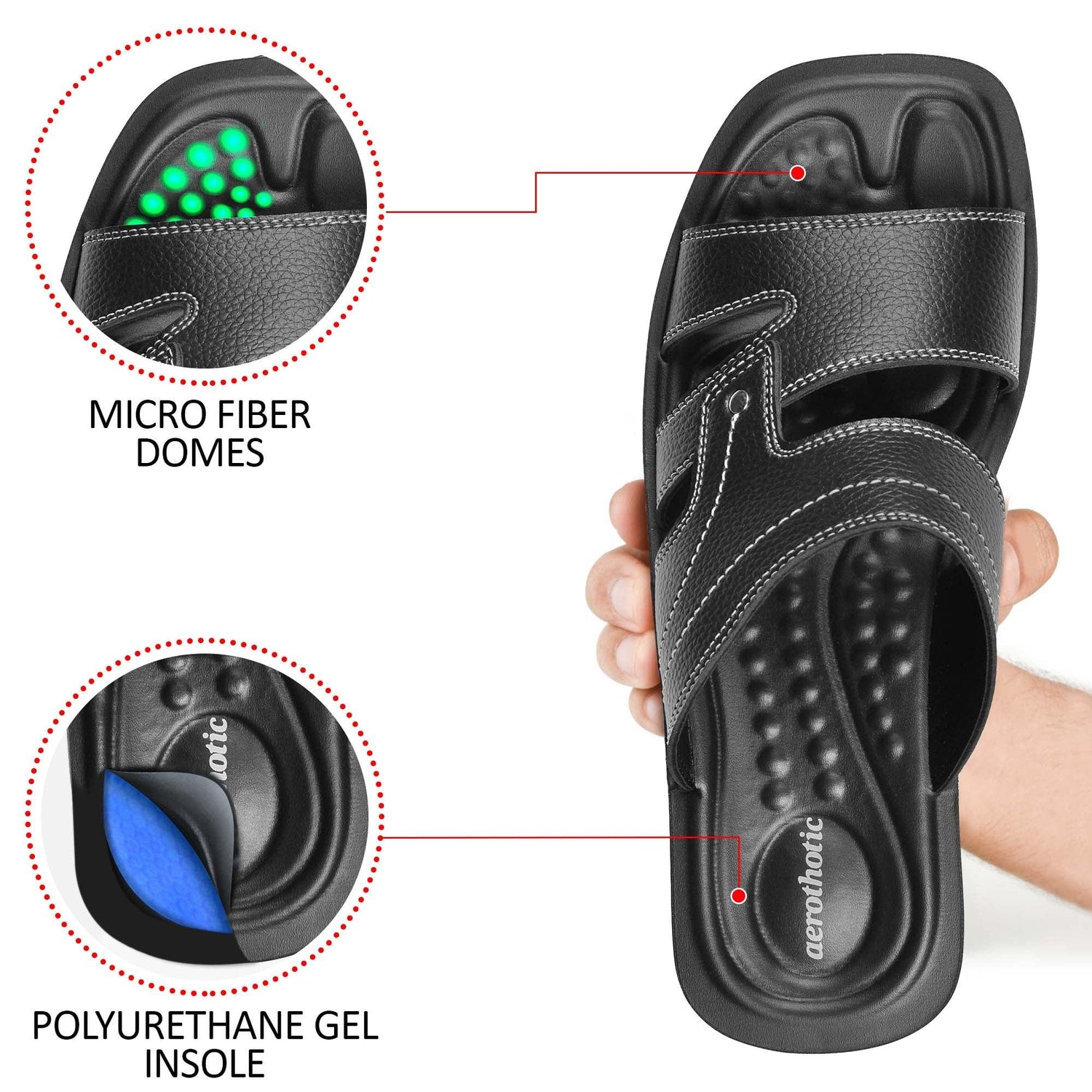 AEROTHOTIC Throll Men's Stylish Comfort Sandals - Original Thailand Imported - M0903