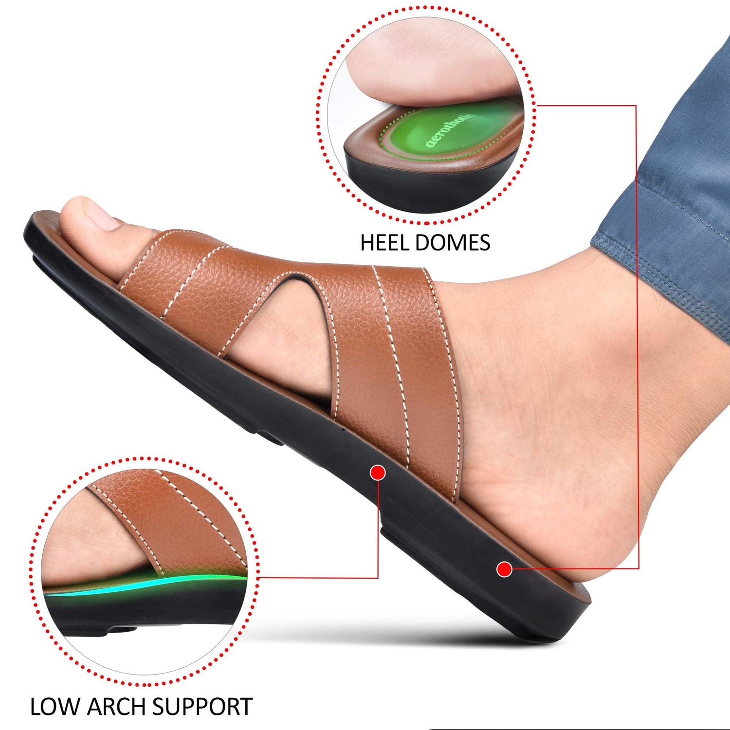 AEROTHOTIC Throll Men's Stylish Comfort Sandals - Original Thailand Imported - M0903