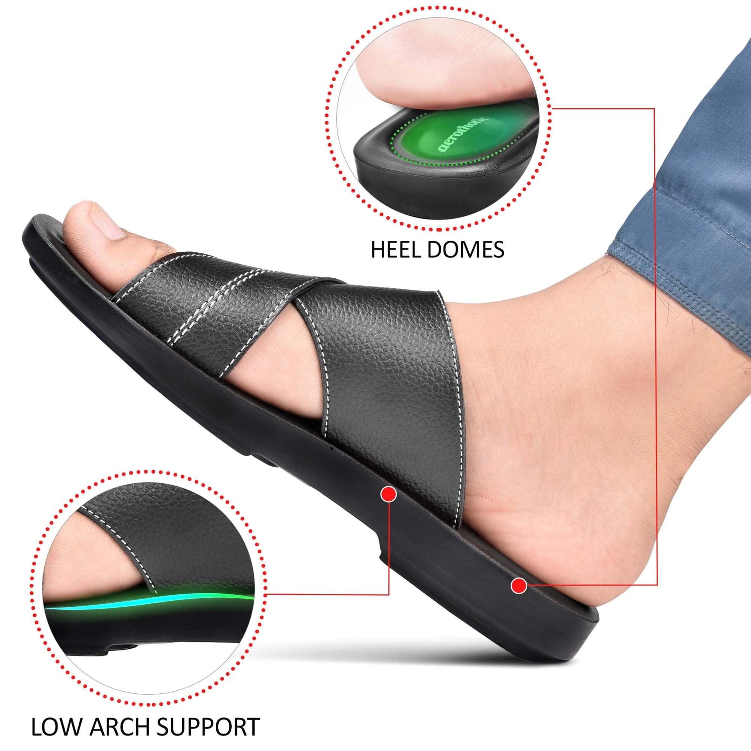 AEROTHOTIC Algun Gents Comfortable Fashion Sandals - Original Thailand Imported - M0904
