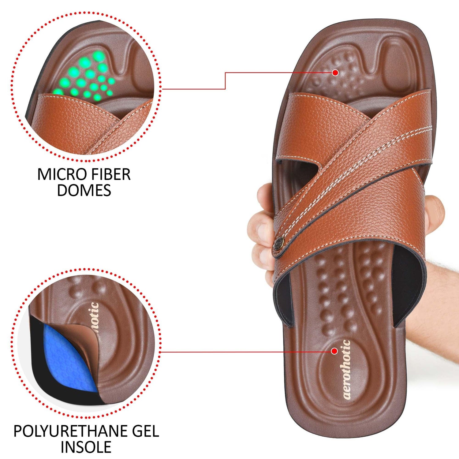 AEROTHOTIC Algun Gents Comfortable Fashion Sandals - Original Thailand Imported - M0904