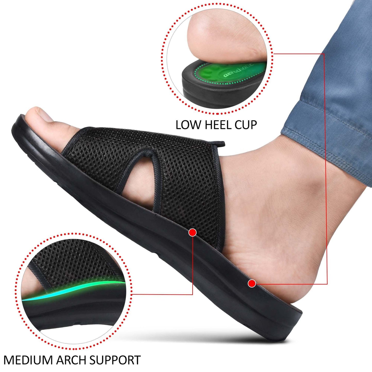 AEROTHOTIC Skepp Gents Ultra Soft Casual Slippers - Original Thailand Imported - M1001