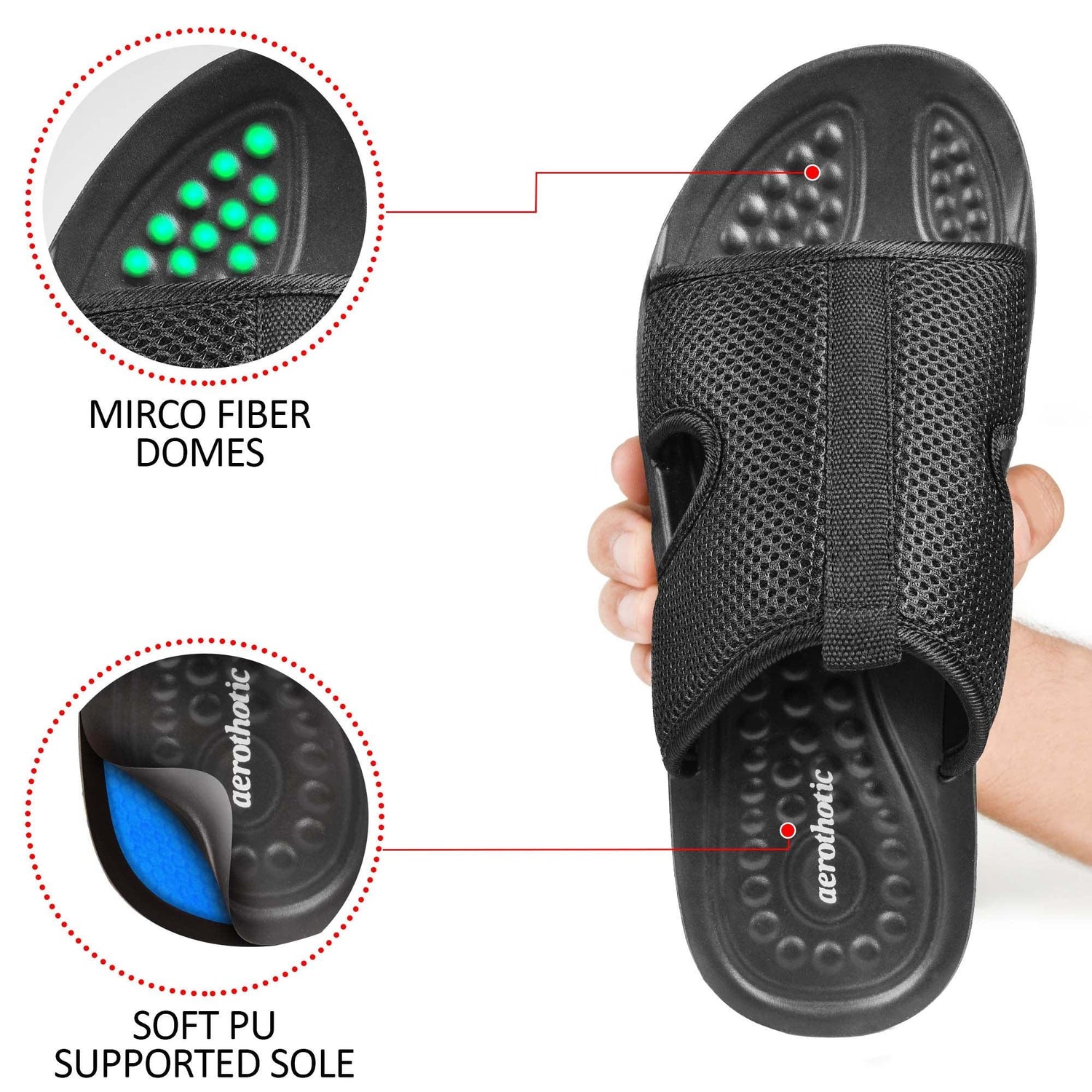 AEROTHOTIC Skepp Gents Ultra Soft Casual Slippers - Original Thailand Imported - M1001