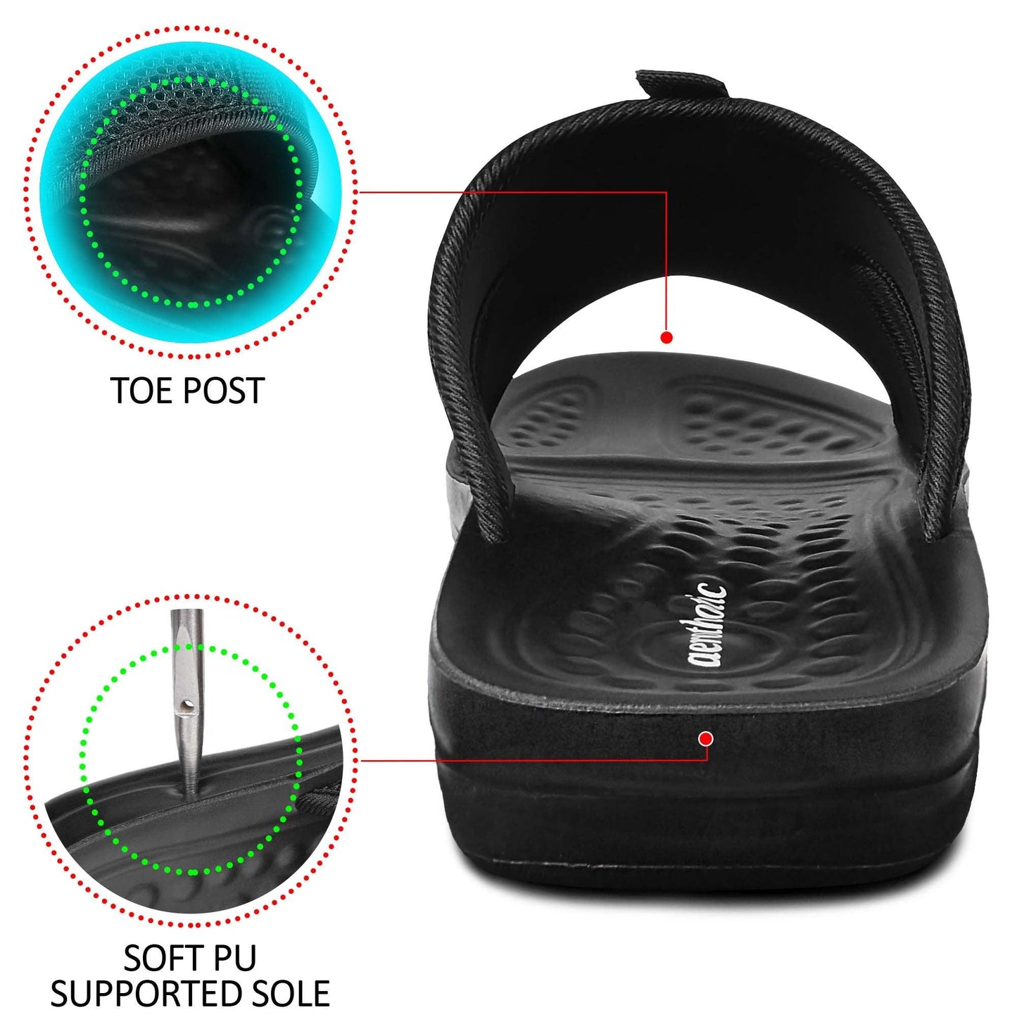 AEROTHOTIC Skepp Gents Ultra Soft Casual Slippers - Original Thailand Imported - M1001