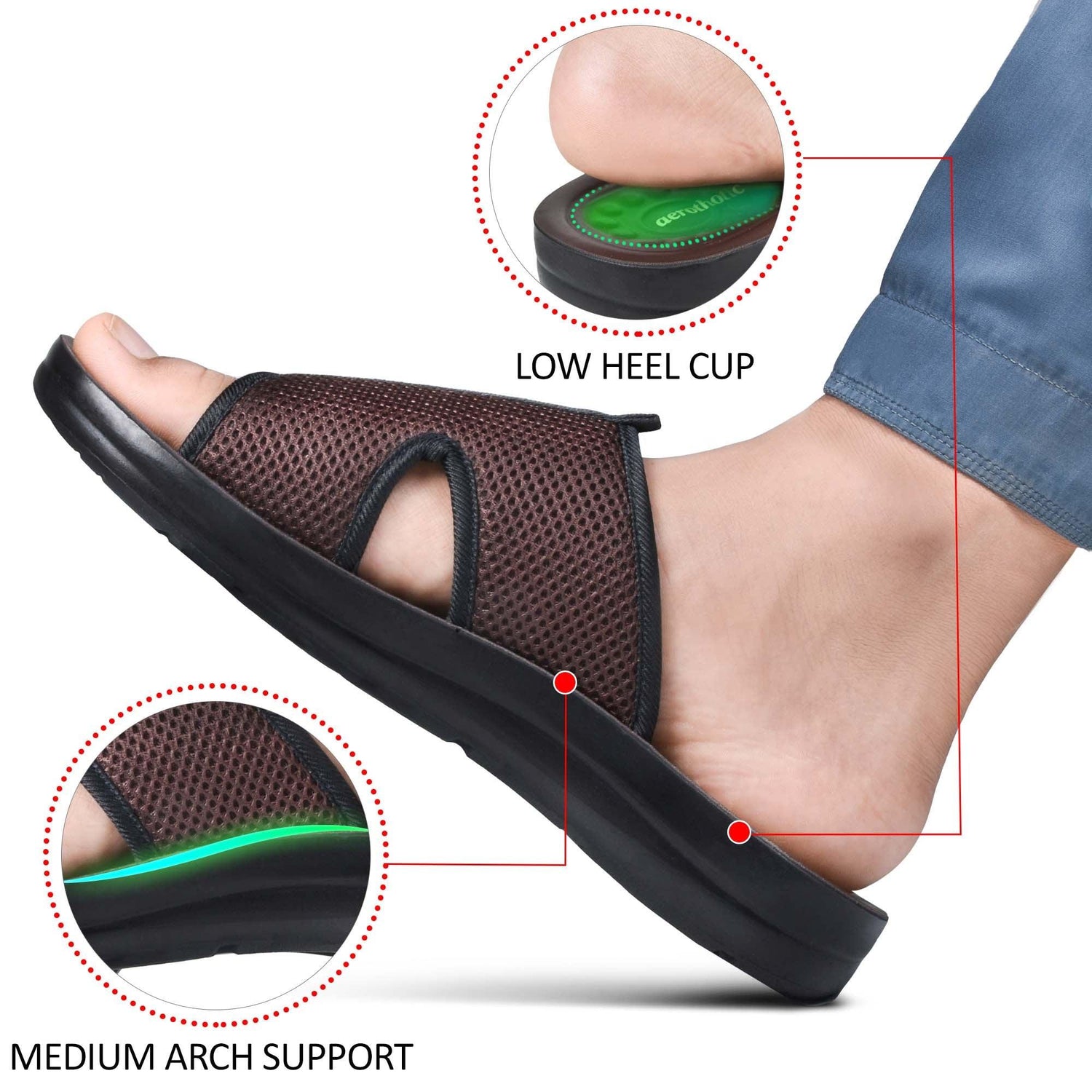 AEROTHOTIC Skepp Gents Ultra Soft Casual Slippers - Original Thailand Imported - M1001