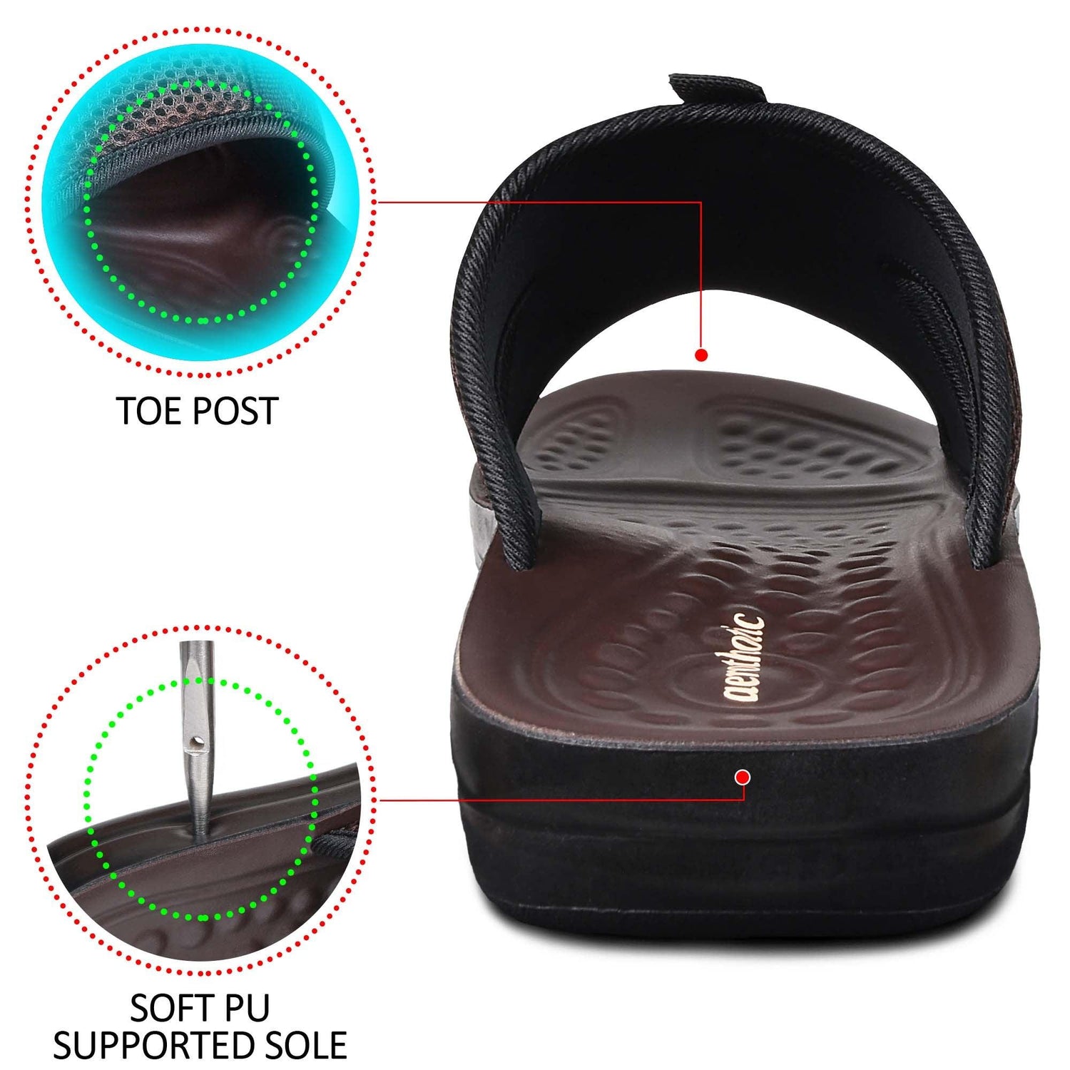 AEROTHOTIC Skepp Gents Ultra Soft Casual Slippers - Original Thailand Imported - M1001