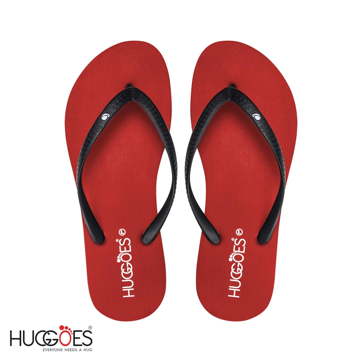 Huggoes by Aerothotic - Crimson Women's Flip Flops Slippers - Original Thailand Imported - RD1/SB3