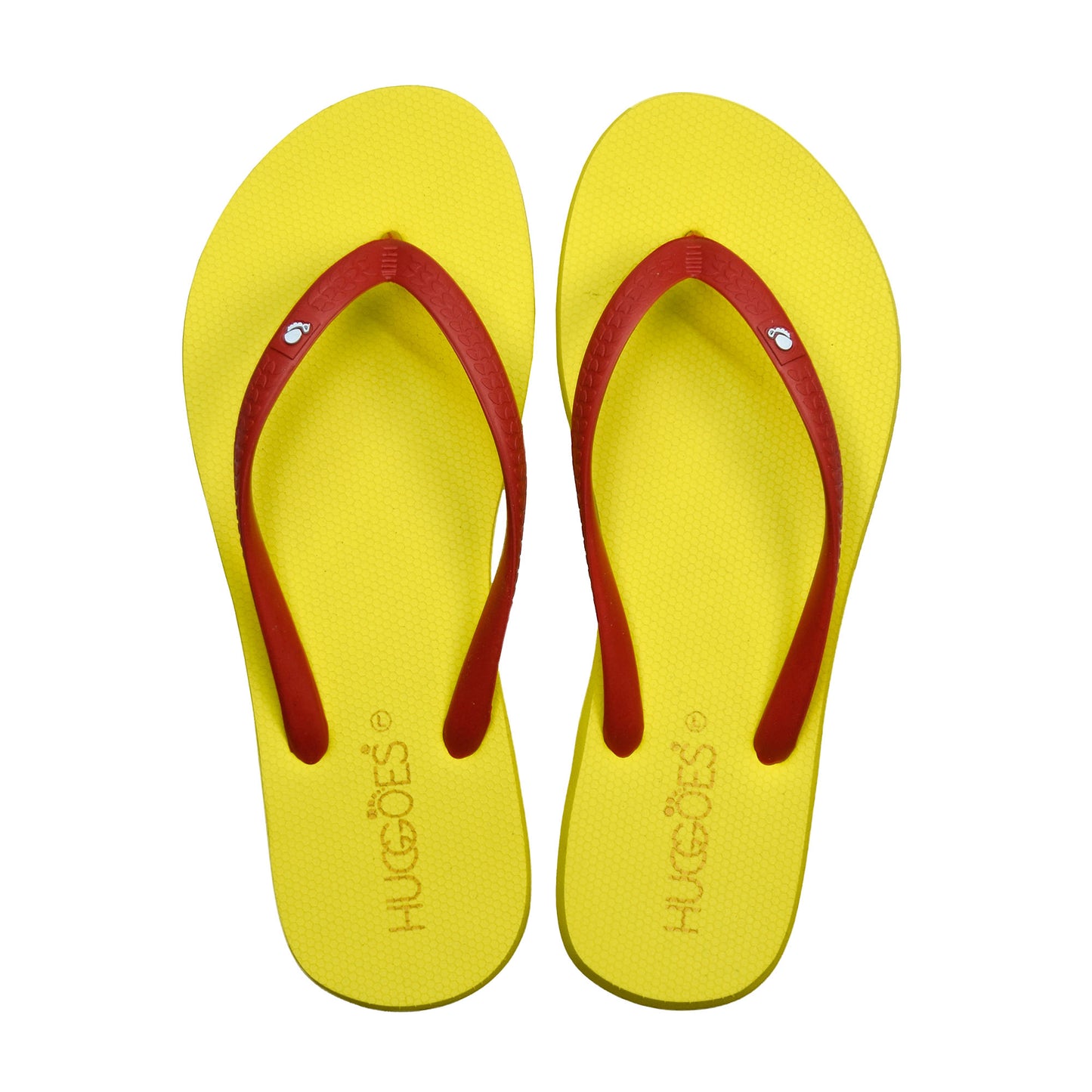 Huggoes By Aerothotic - Flambe Women's Natural Rubber Summer Flip-Flops - Original Thailand Imported - (YL1)