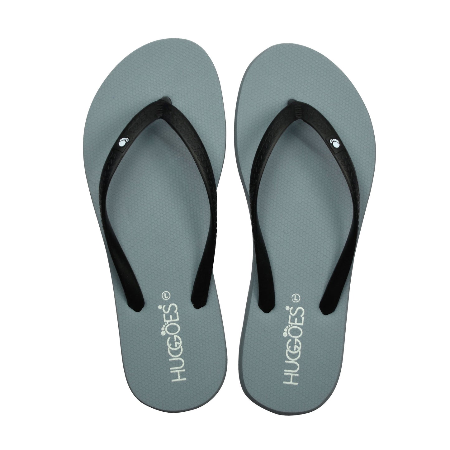 Huggoes By Aerothotic - Tinted Women's Natural Rubber Summer Flip-Flops - Original Thailand Imported - (BK2)