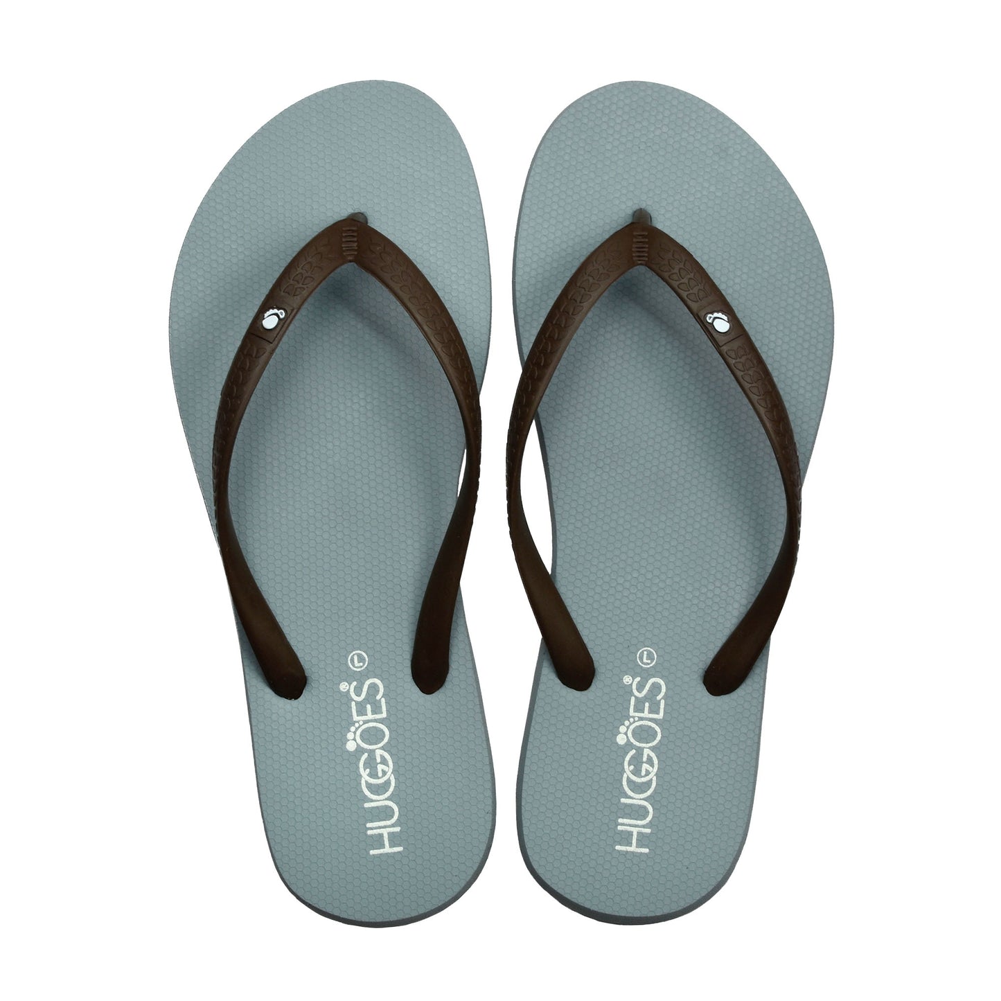 Huggoes By Aerothotic - Tinted Women's Natural Rubber Summer Flip-Flops - Original Thailand Imported - (BK2)